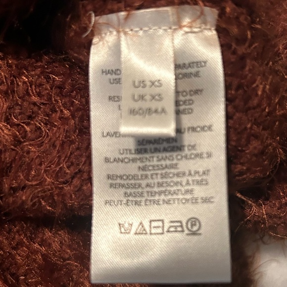 Free People Icing V Sweater in Mocha size XS - Picture 7 of 10